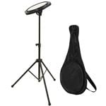 On Stage DFP5500 Drum Practice Pad with Stand and Bag Front View